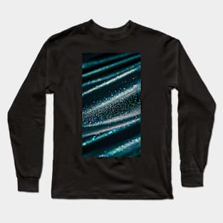 Blue glittery pattern Long Sleeve T-Shirt